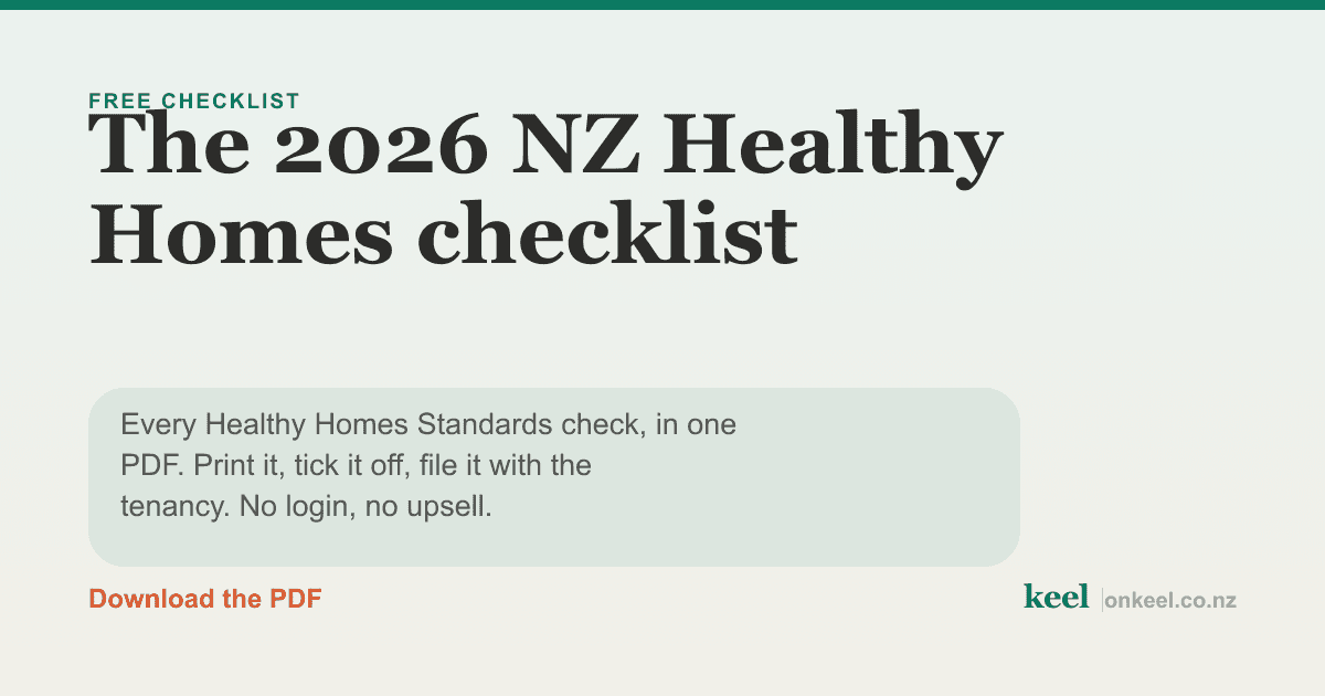 Preview of 2026 NZ Healthy Homes Compliance Checklist for Landlords